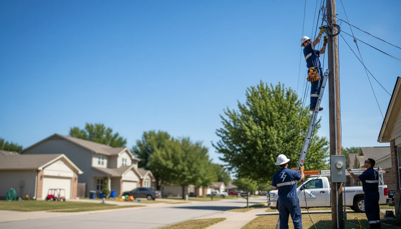 Residential electrician providing installation services in Roundhead, OH